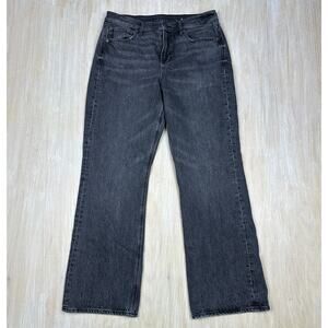 American Eagle Black 90s Bootcut High Rise Casual Everyday Denim Jeans 10 SHORT